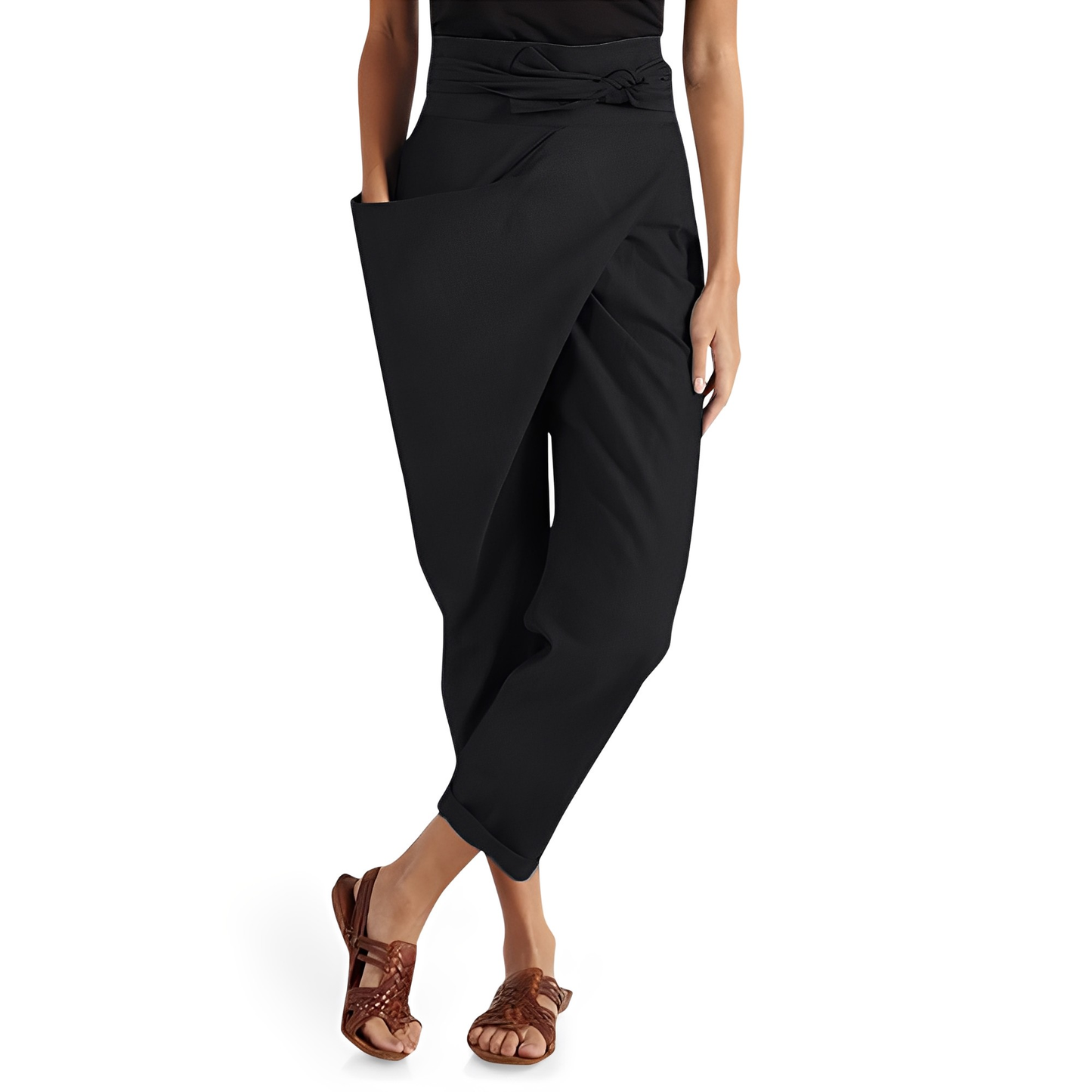 Courteney - Bequeme Damen-Haremshose mit hohem Taillenbund