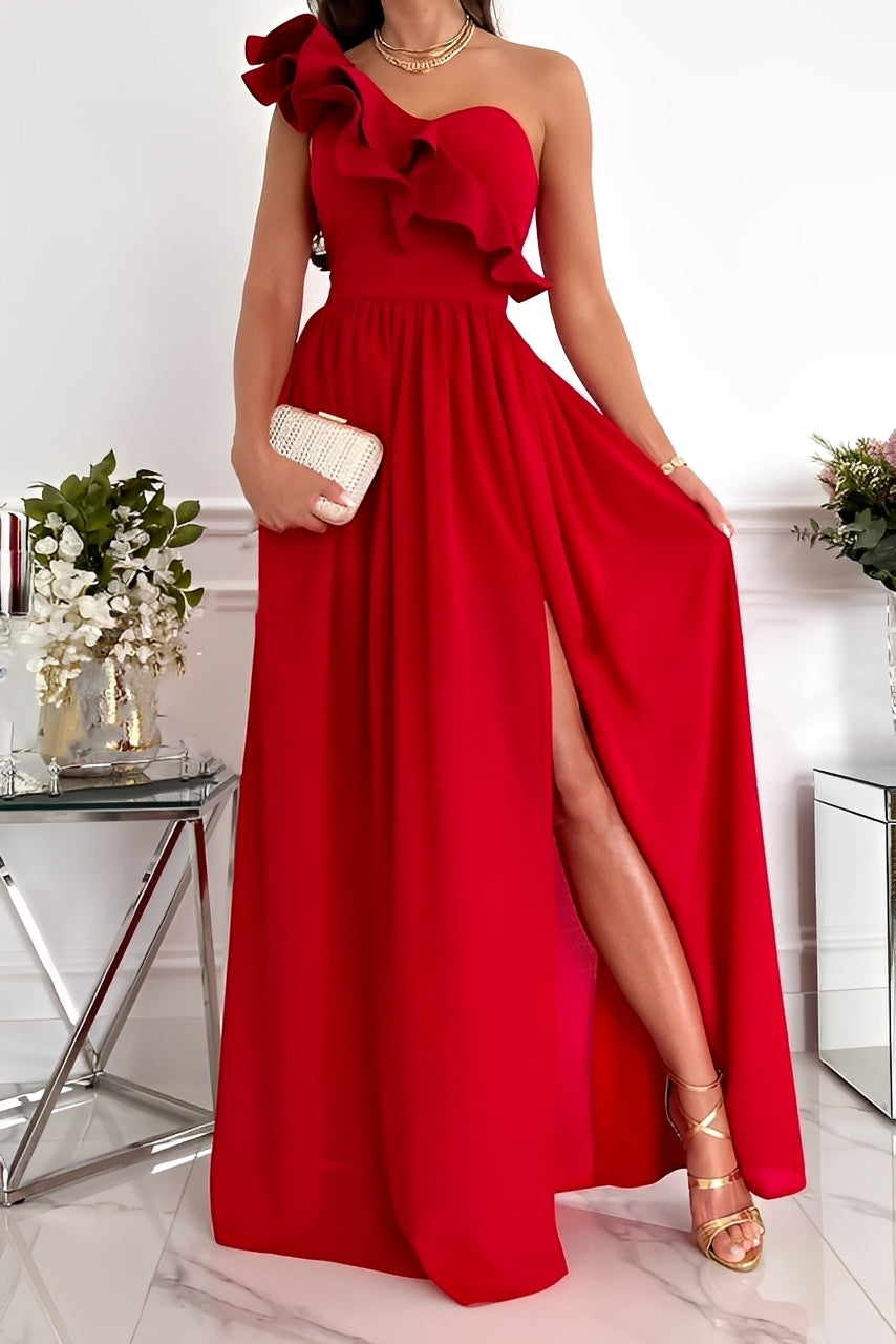 Tahlia - Schickes Damenkleid mit Volants, trägerlos