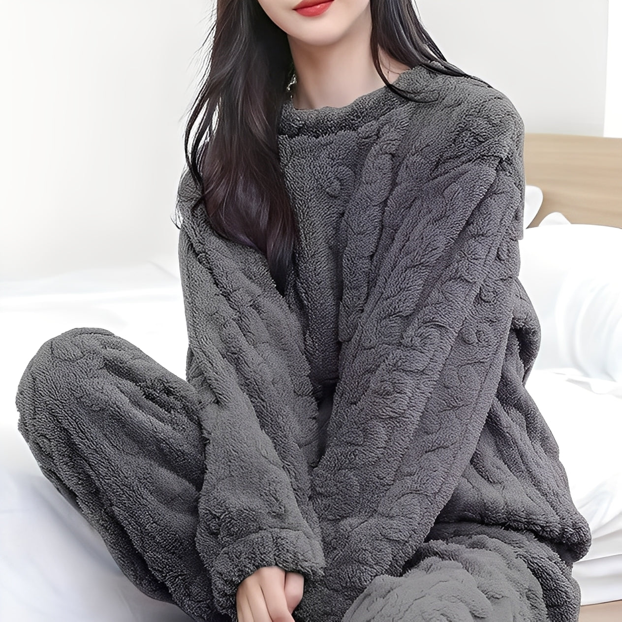 Kilie - Komfortables, kuscheliges Fleece-Set für Damen