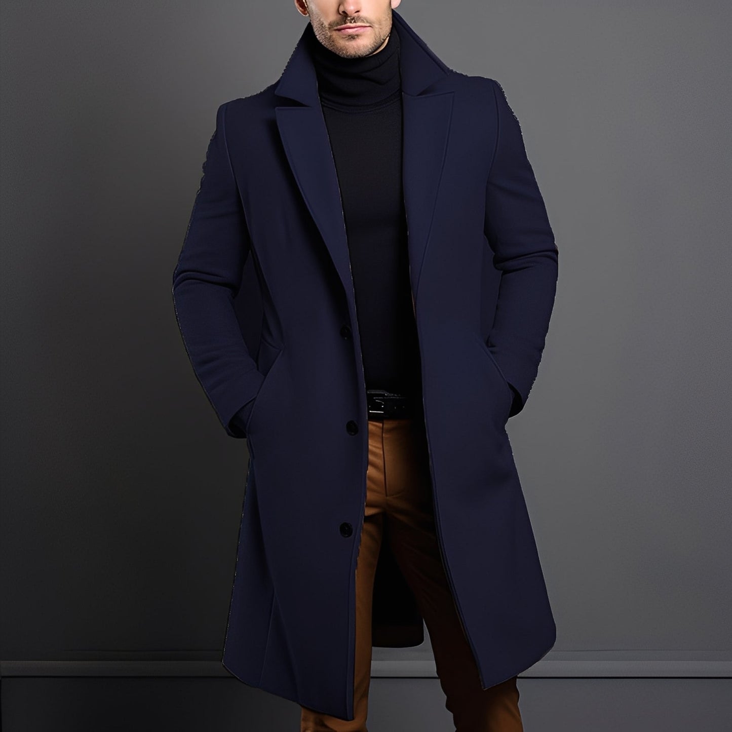 Clifton - Stilvoller Woll-Trenchcoat für Männer