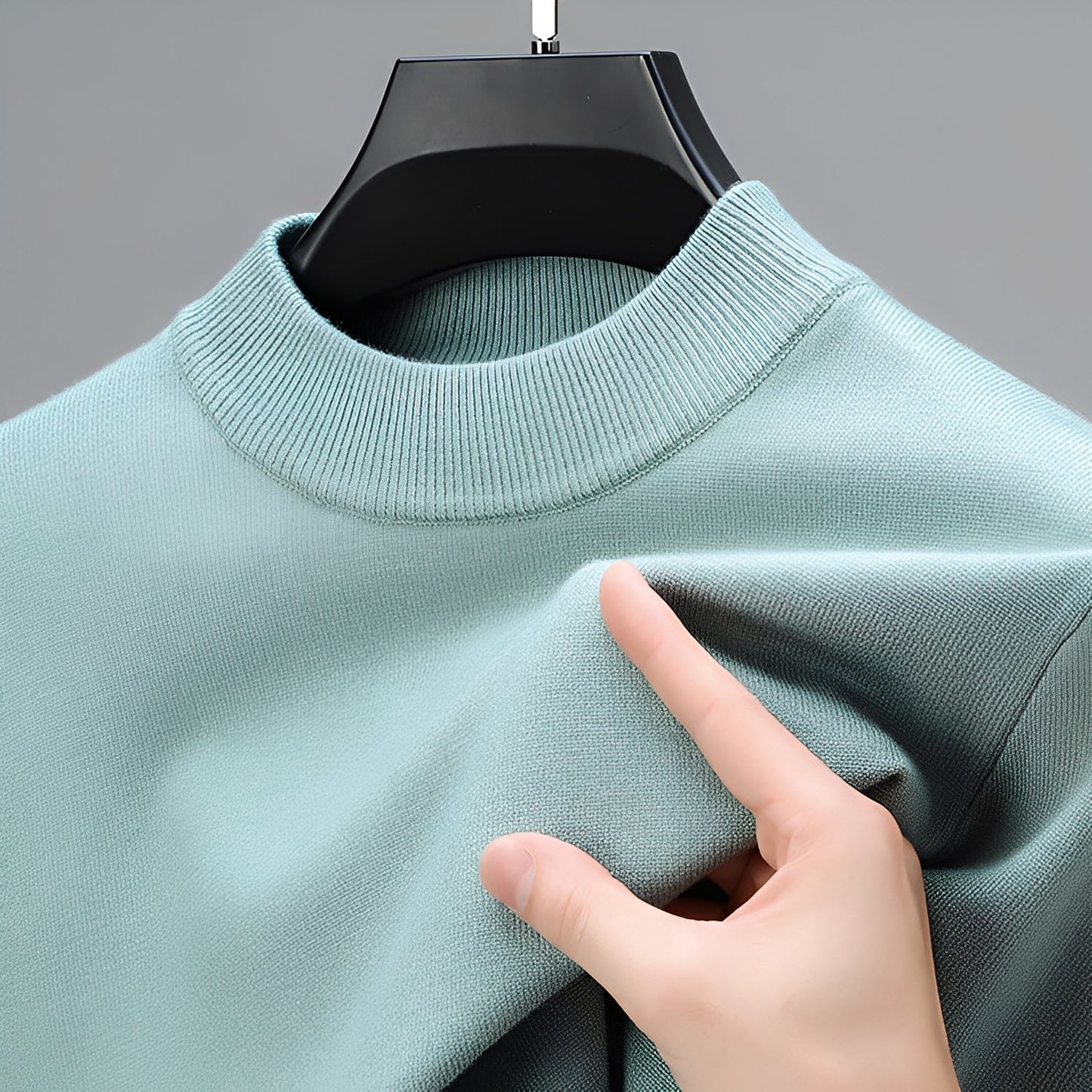 Davis - Bequemer Kaschmirpullover mit Saum für Herren