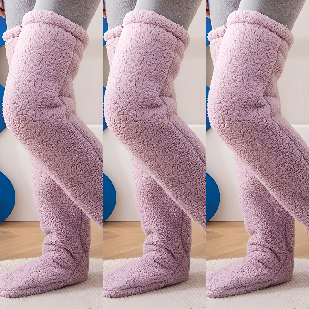 Camellia - Kuschelige, kniehohe Wintersocken für Damen