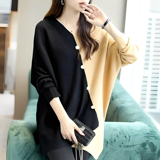 Madilynn - Bequemer Pullover für Damen mit Patch-Design