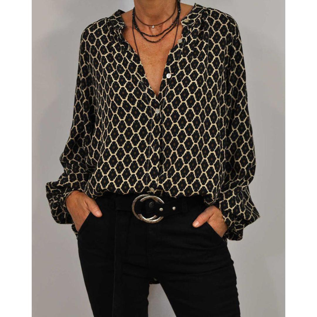 Zara – Legere V-Ausschnitt-Bluse