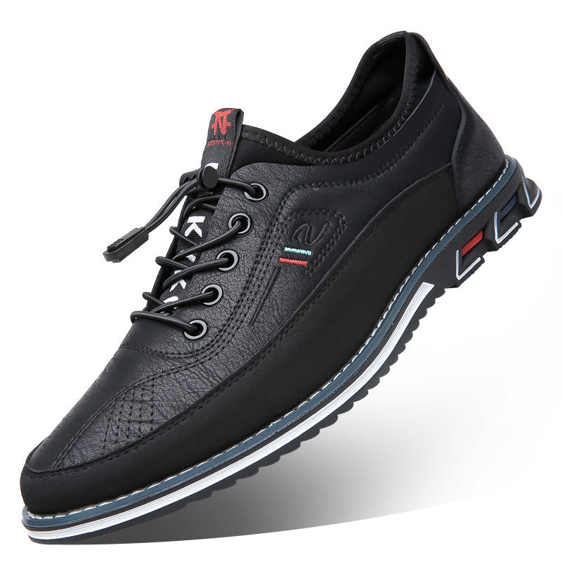 Aaron - Bequeme, rutschfeste Herrenschuhe aus Leder