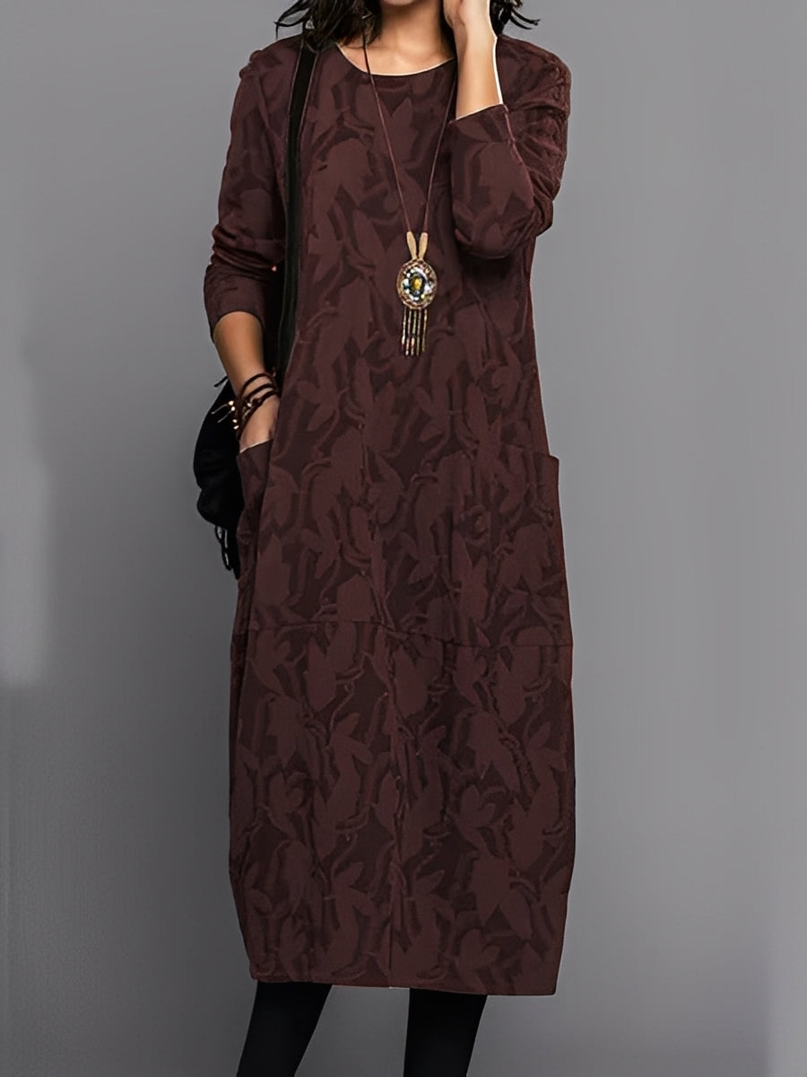 Kadence - Schickes Damenkleid mit langen Ärmeln