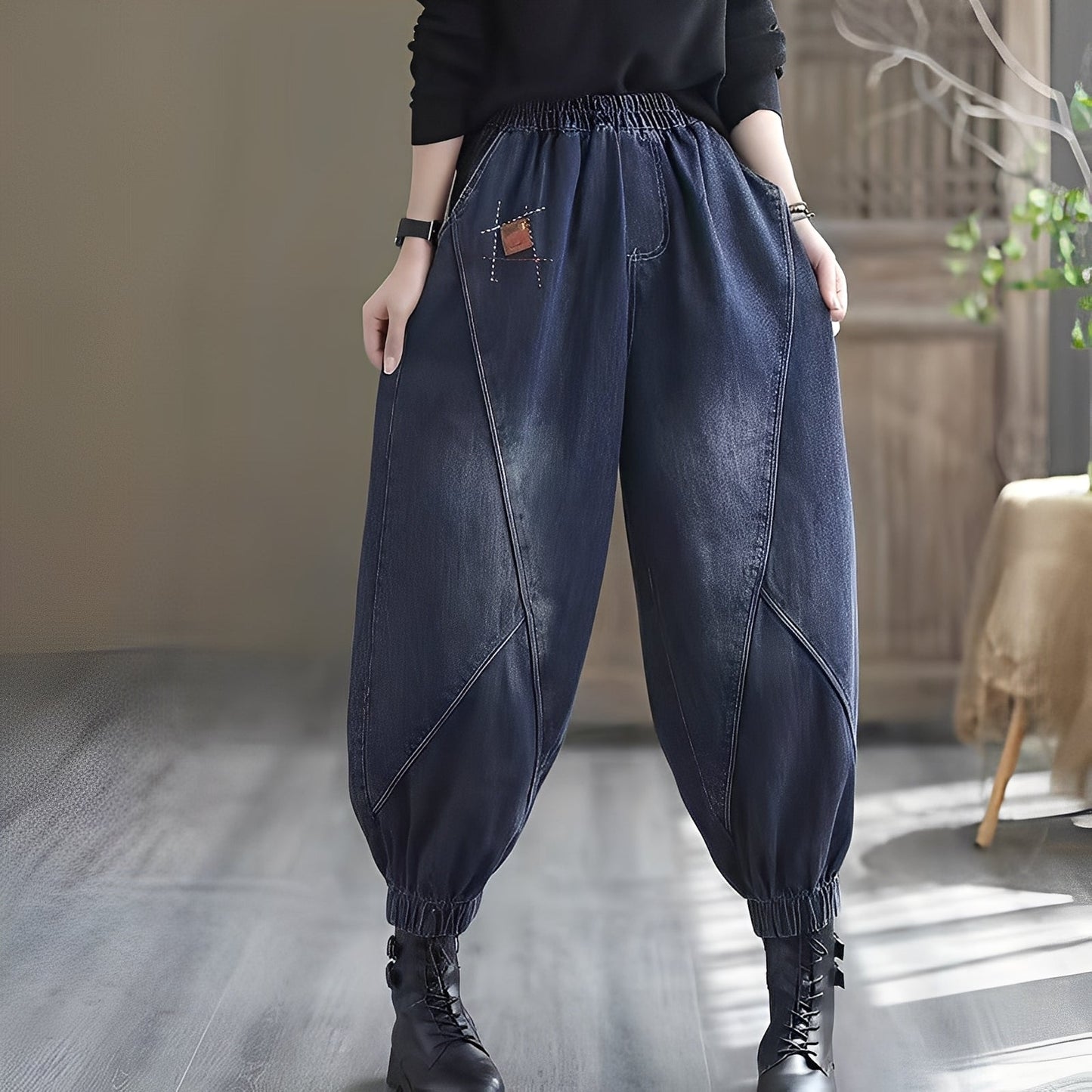 Shyanne - Klassische Damenjeans mit elastischem Bund