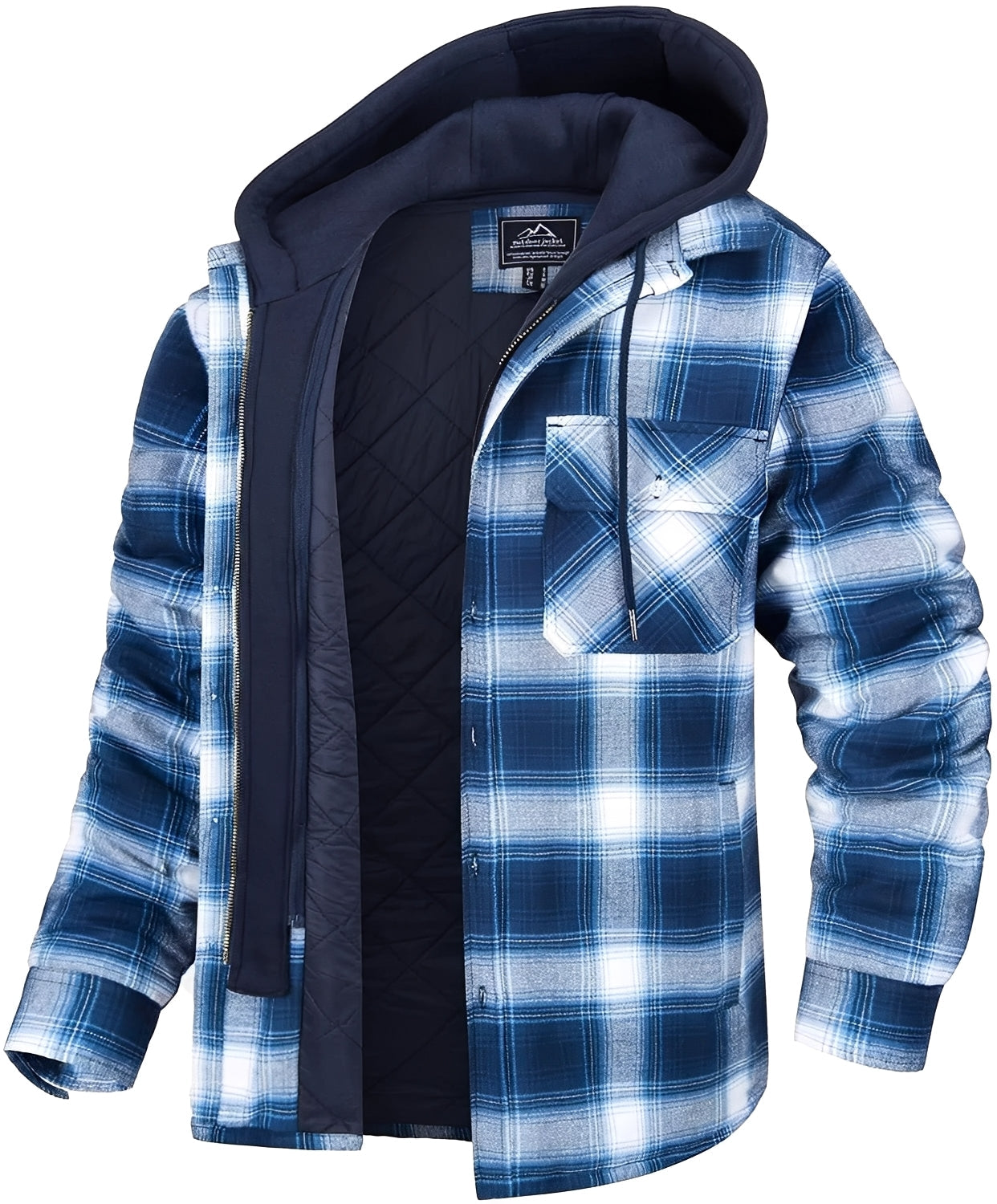 Cole - Bequeme, karierte, warme Herrenjacke