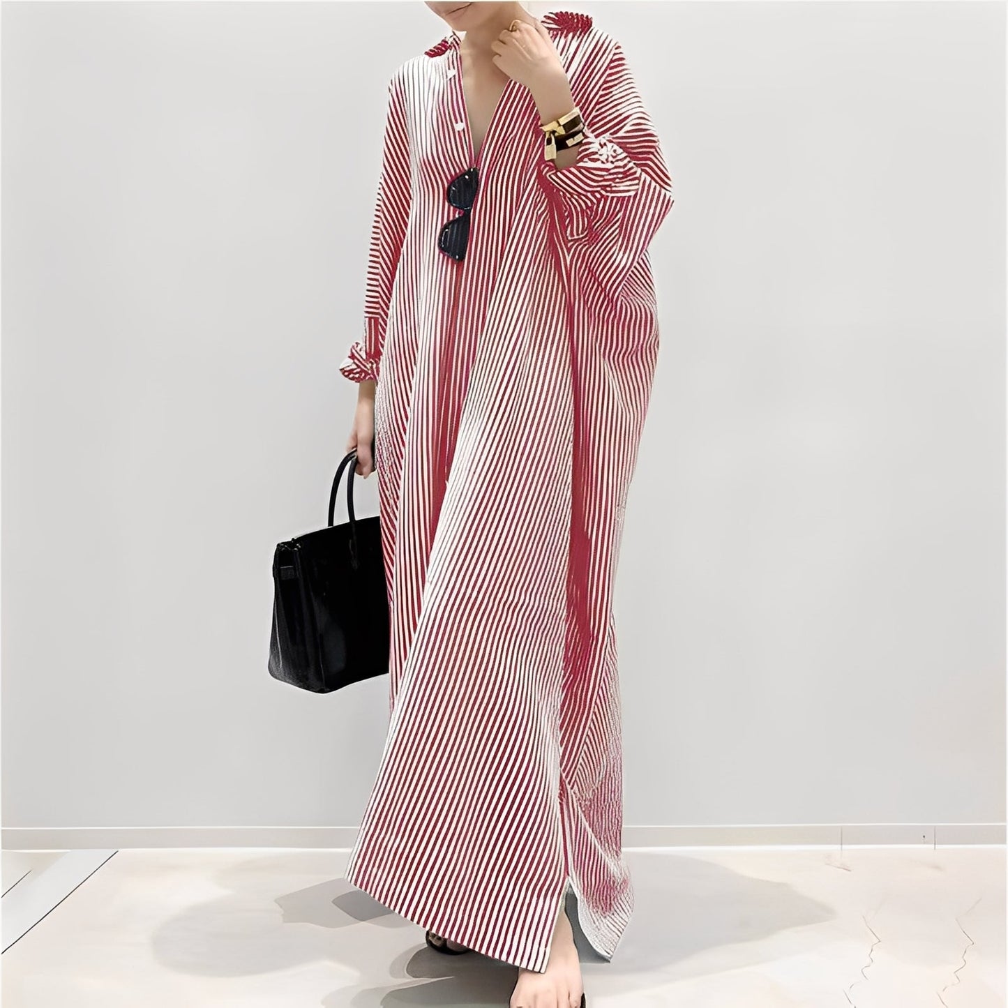 Davida - Lockeres Damenkleid mit Streifen