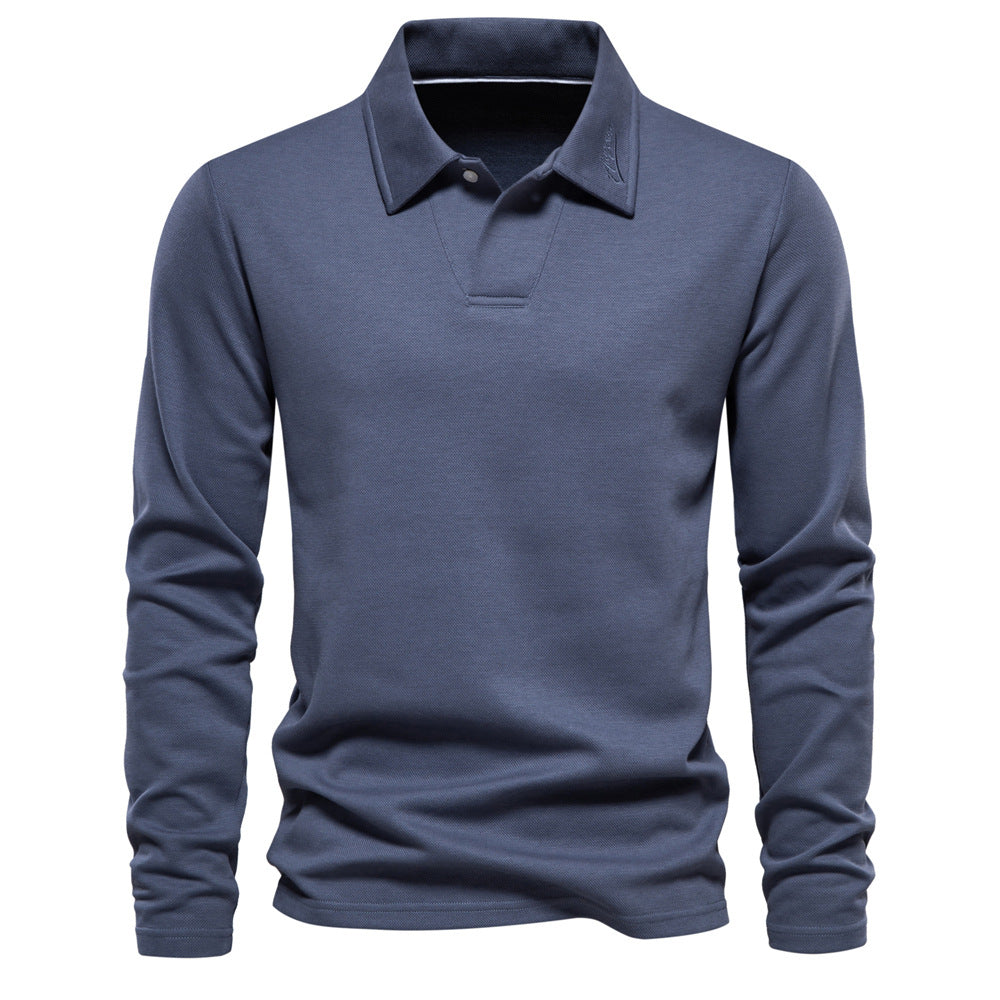 Elvin - Herren Langarm-Poloshirt: Klassisch und komfortabel