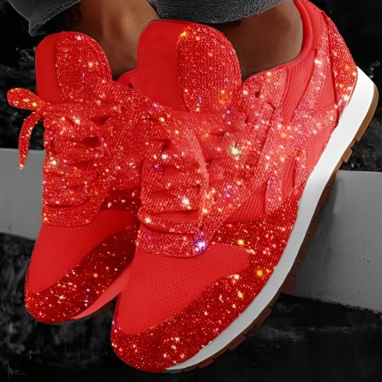 Kaycee - Funkelnde und gemütliche Muffin-Sneaker für Damen