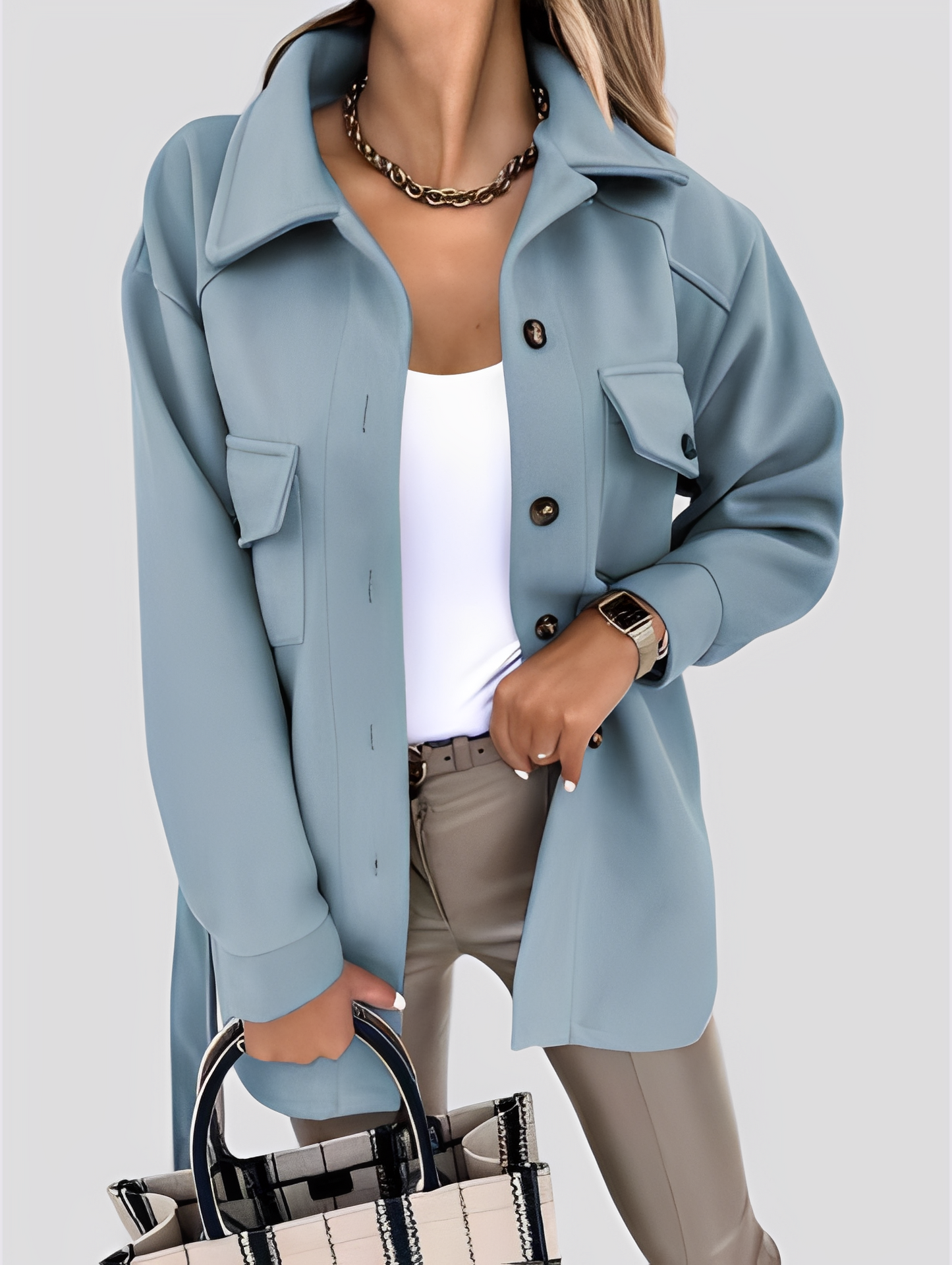 Tiffanie - Moderne, leichte Damenjacke mit Reverskragen