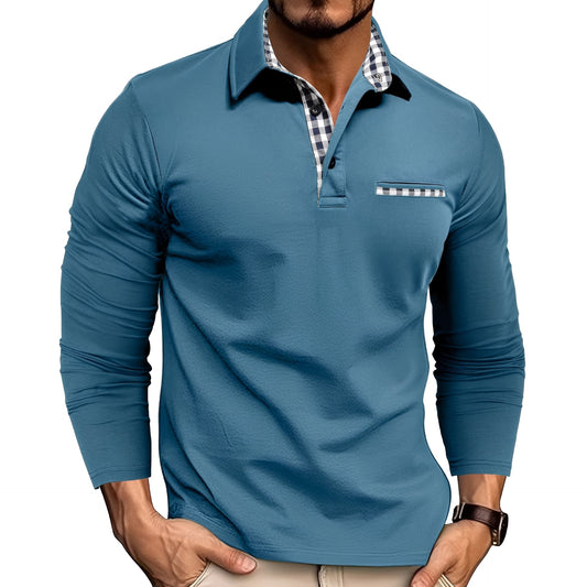 Jerome - Bequemes Herren-Poloshirt mit langen Ärmeln