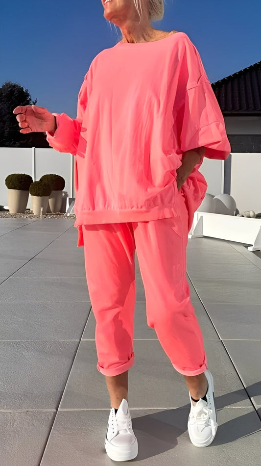 Eleanore - Angenehmes Damen-Set mit lockerem Shirt und Hose