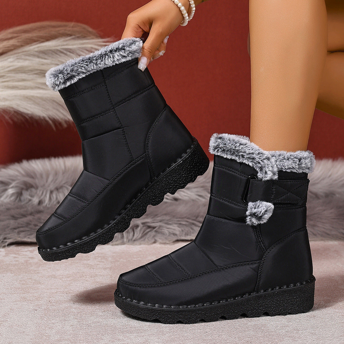 Denise - Bequeme, wasserdichte Damen-Winterboots