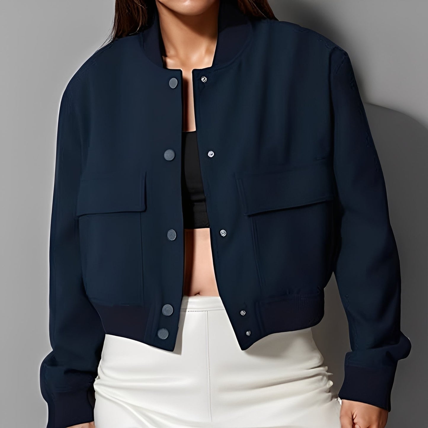 Marva - Bequeme und lockere Damenjacke mit großen Taschen