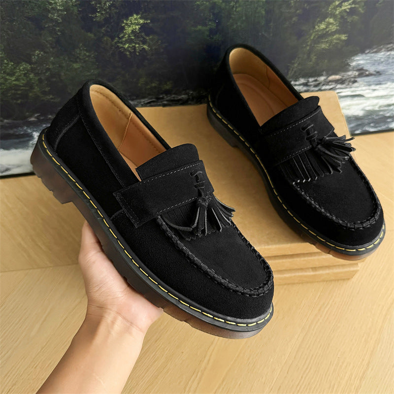 Milton - Moderne Herren-Wildlederslipper mit Quasten