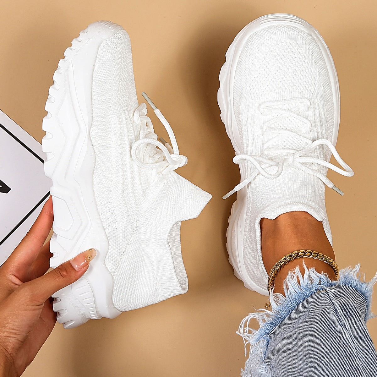 Wendi - Komfortable, lockere Strick-Sneaker für Frauen