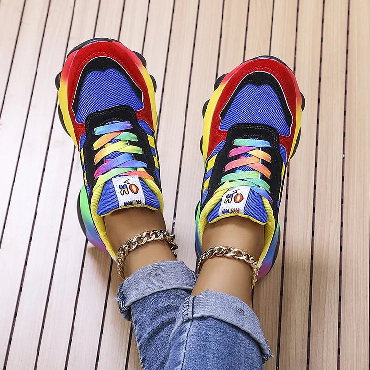Erika – Orthopädische Fußbekleidung Regenbogen
