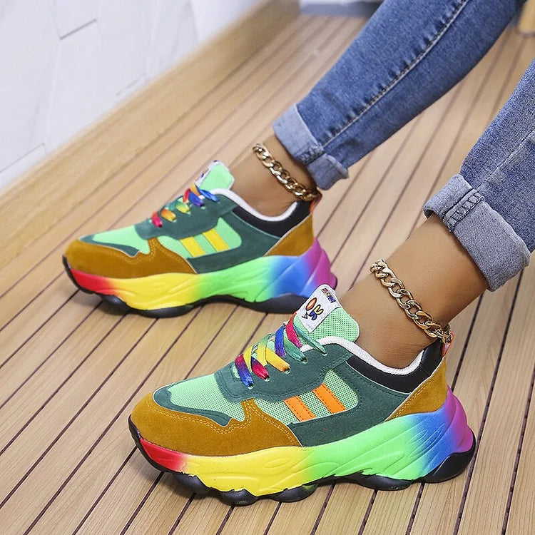 Erika – Orthopädische Fußbekleidung Regenbogen