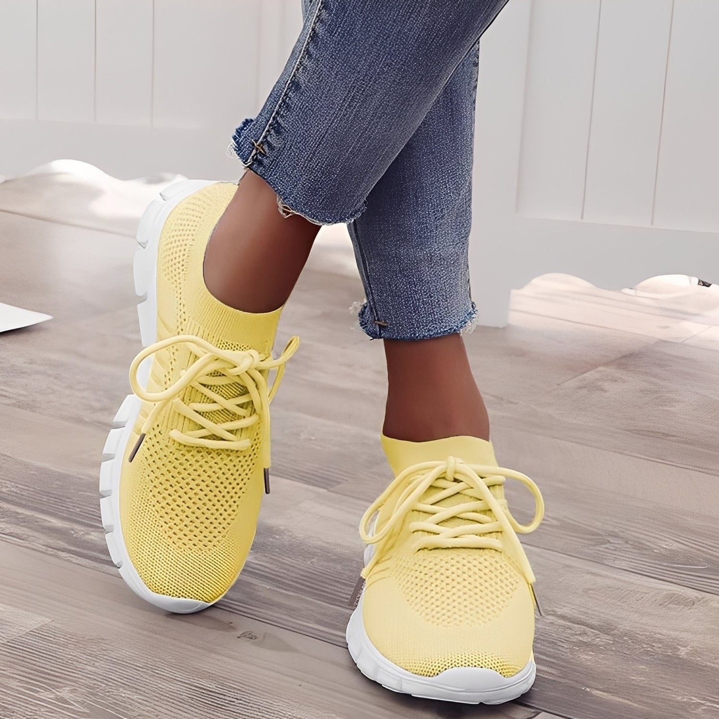 Caroline - Bequeme Damen-Schuhe aus geflochtenem Netz