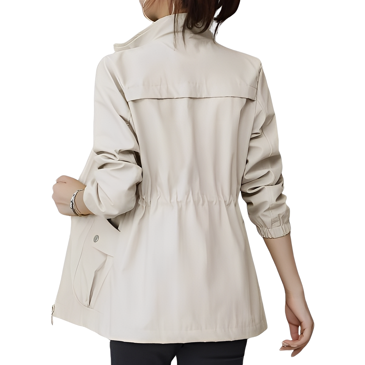 Gwenda - Trendige Damenjacke mit verstellbarer Taille