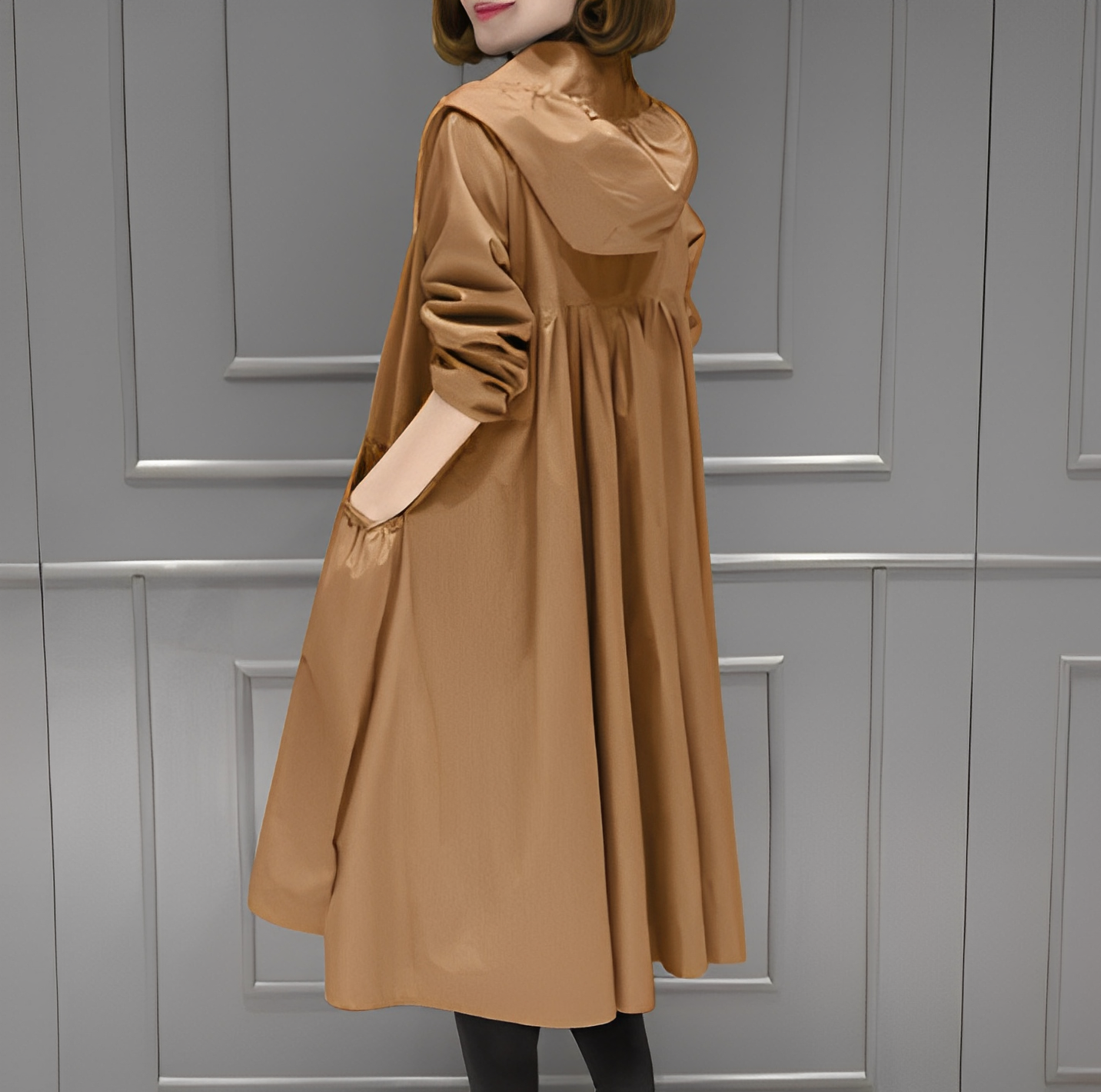 Margarette - Eleganter Damen-Regenmantel mit Kapuze