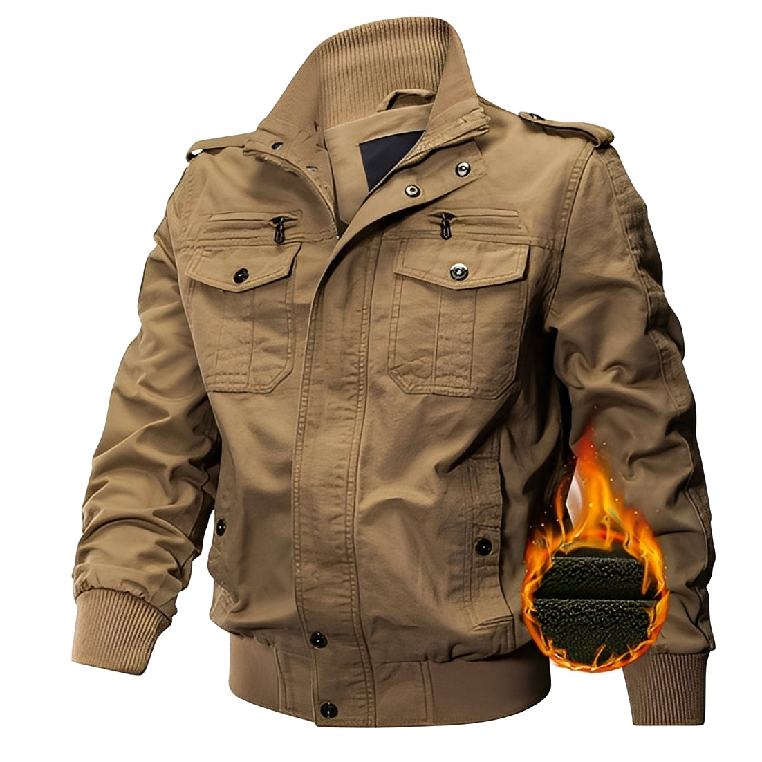 Gary - Schicke Herren-Fleecejacke mit Taschen