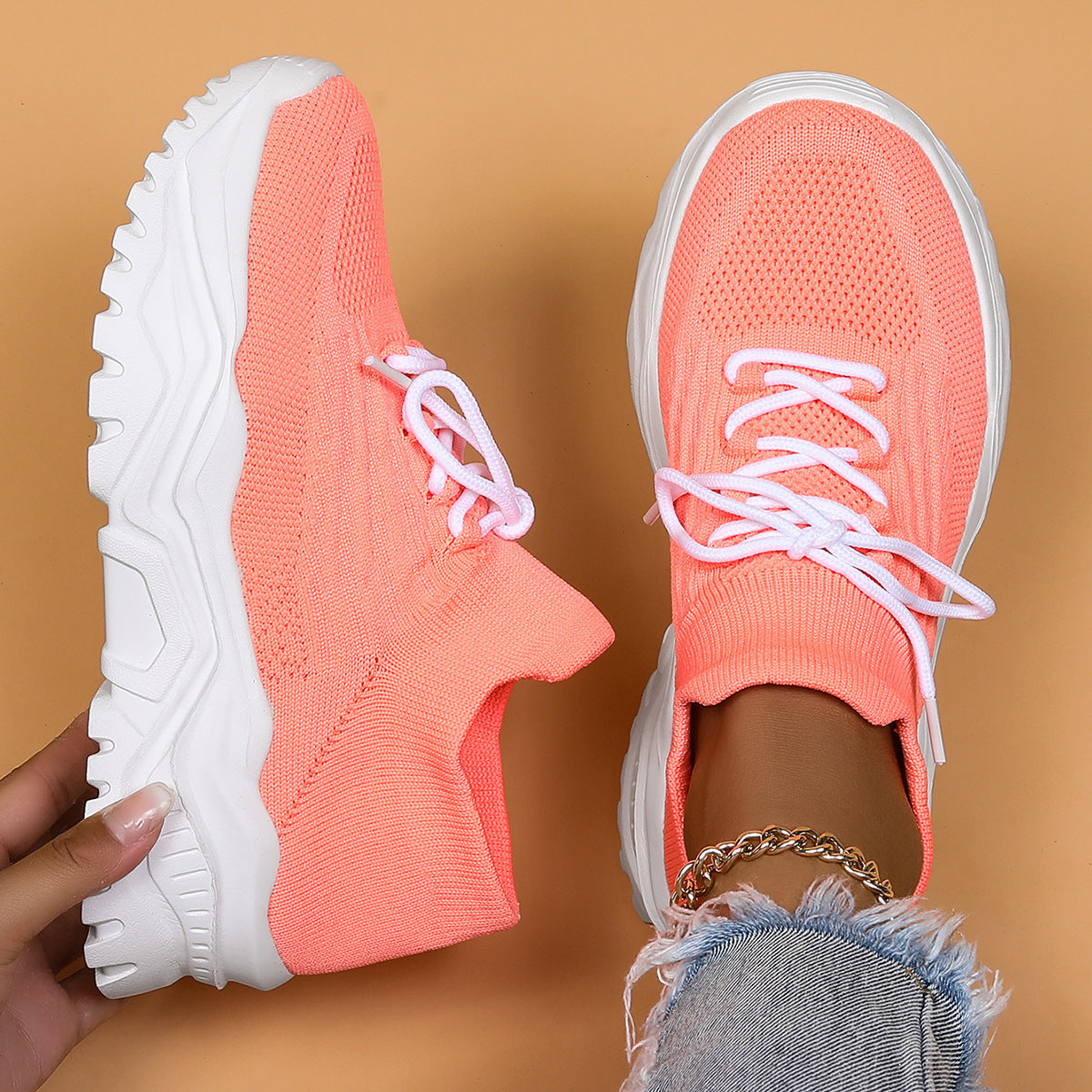 Wendi - Komfortable, lockere Strick-Sneaker für Frauen