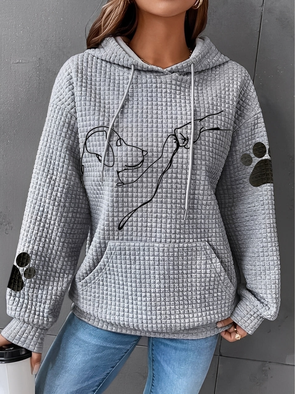 Berenice - Gedruckter Damen-Hoodie für Komfort