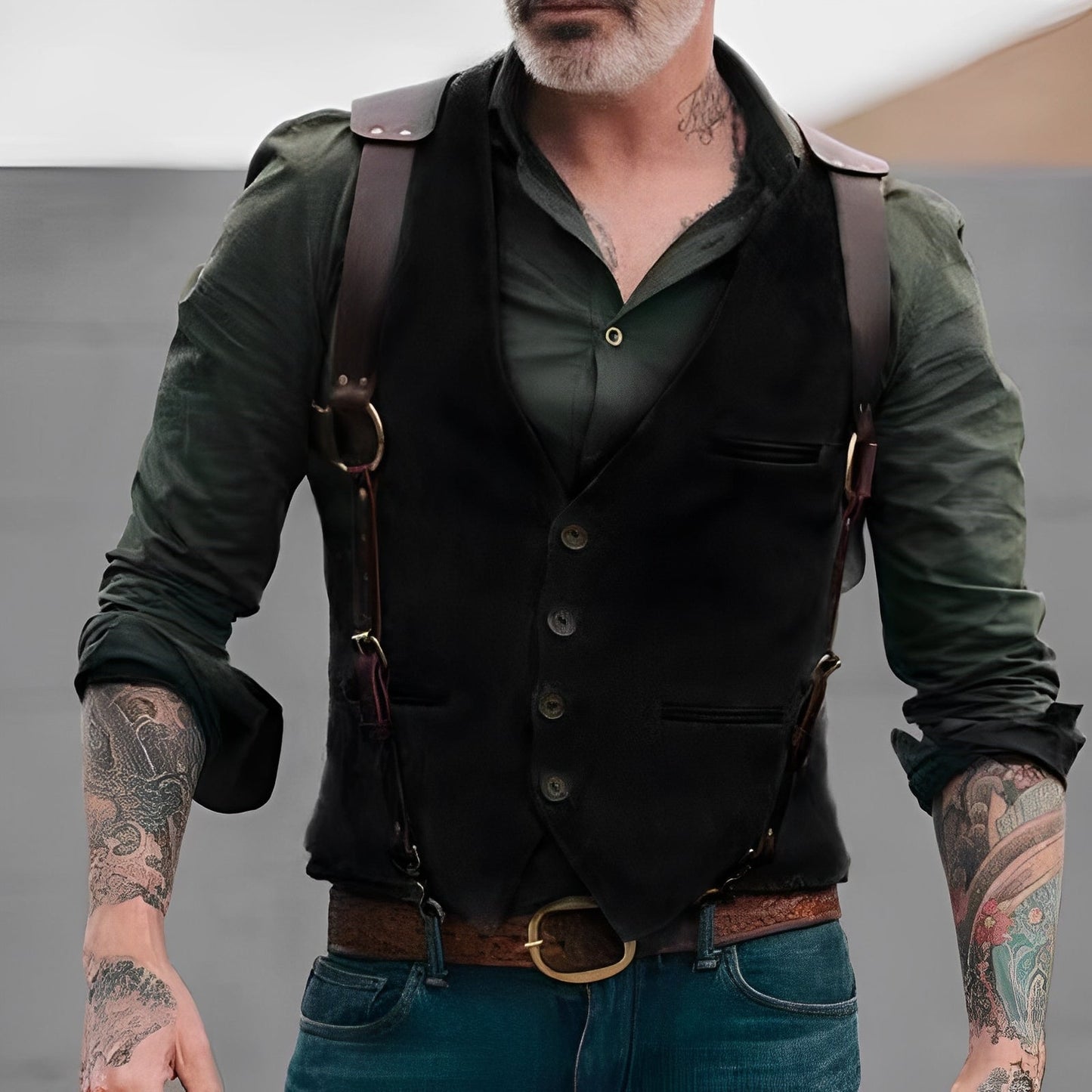 Jason - Trendige Herrenweste im traditionellem Look