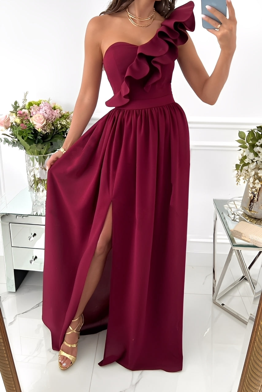 Tahlia - Schickes Damenkleid mit Volants, trägerlos