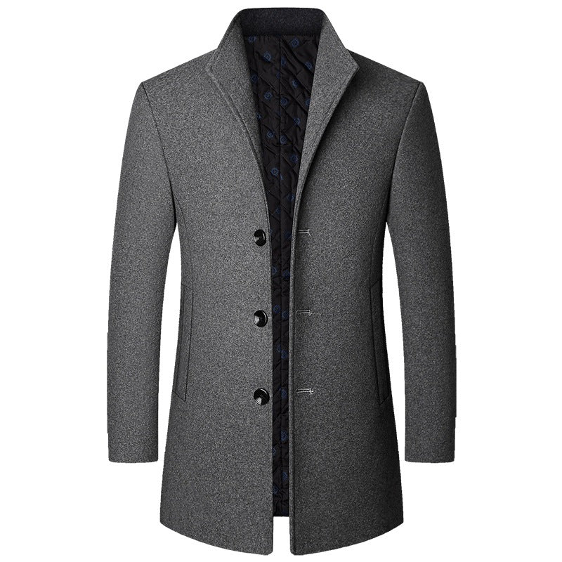 Colson - Eleganter langer Herrenmantel aus Wolle