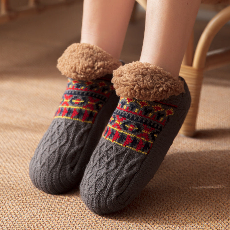 Nichole - Stilvolle, warme rutschfeste Socken für Damen