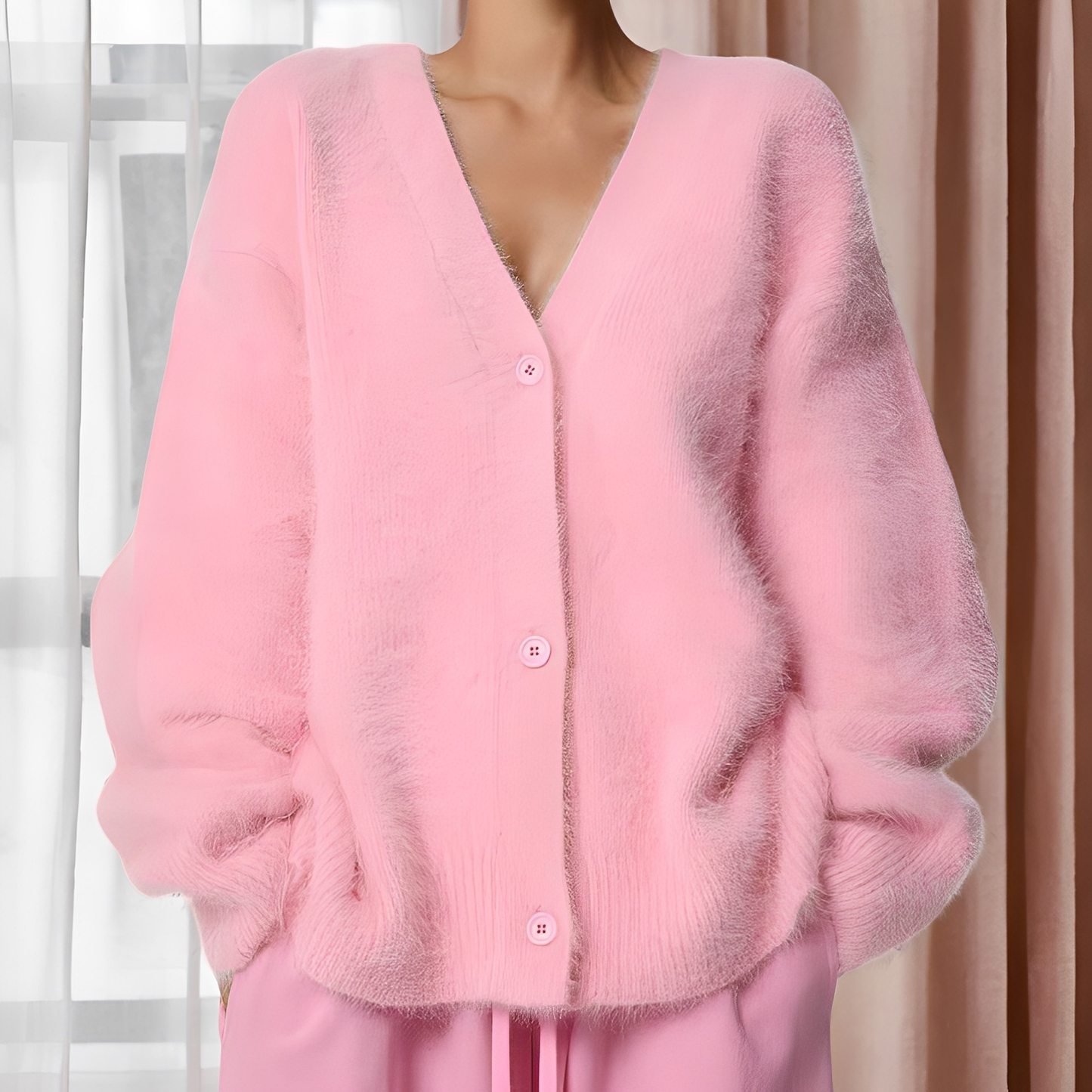 Emberly - Bequemer, locker geschnittener Damen-Kaschmirpullover