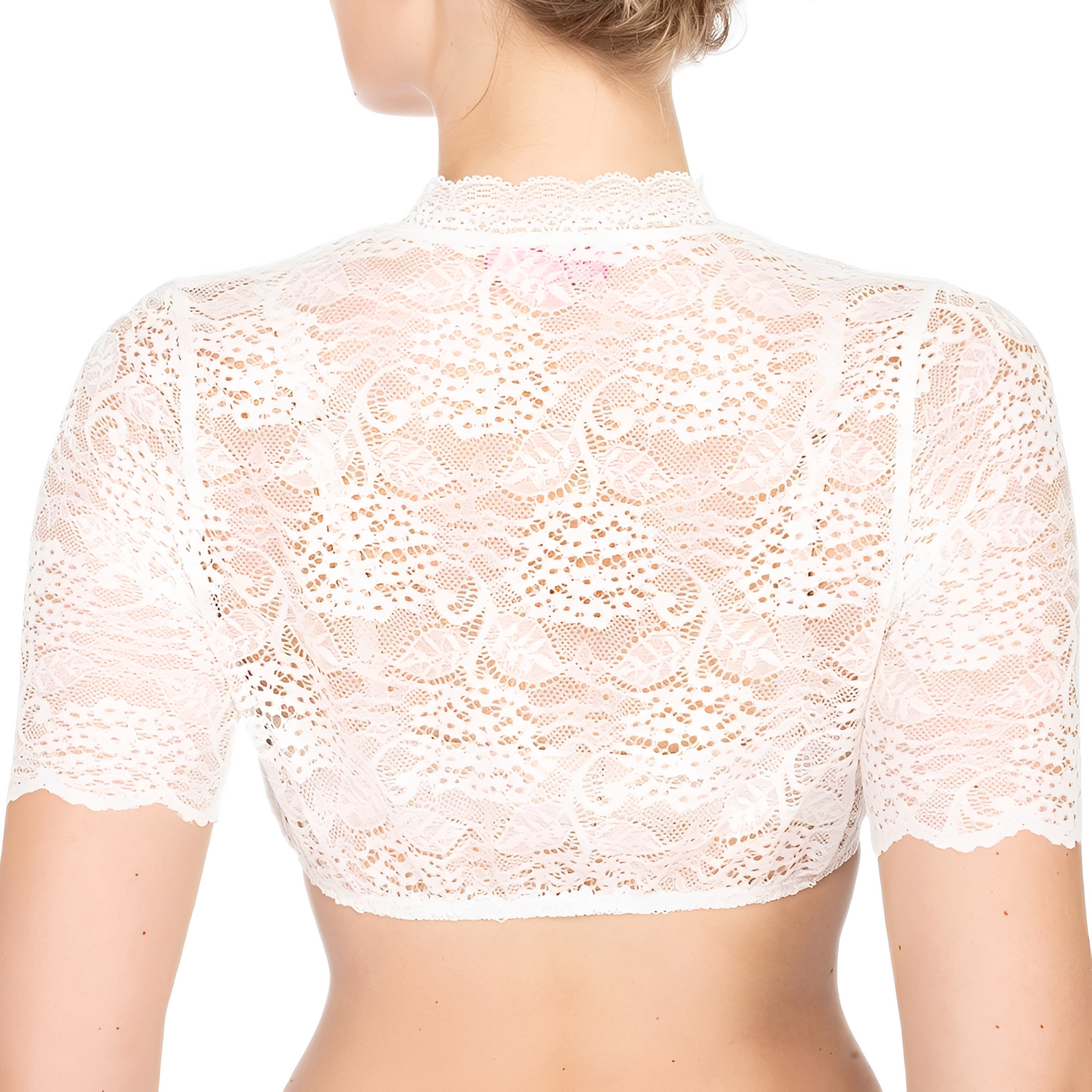 Daniella - Traditionelle Damen-Oktoberfest-Bluse mit Spitze