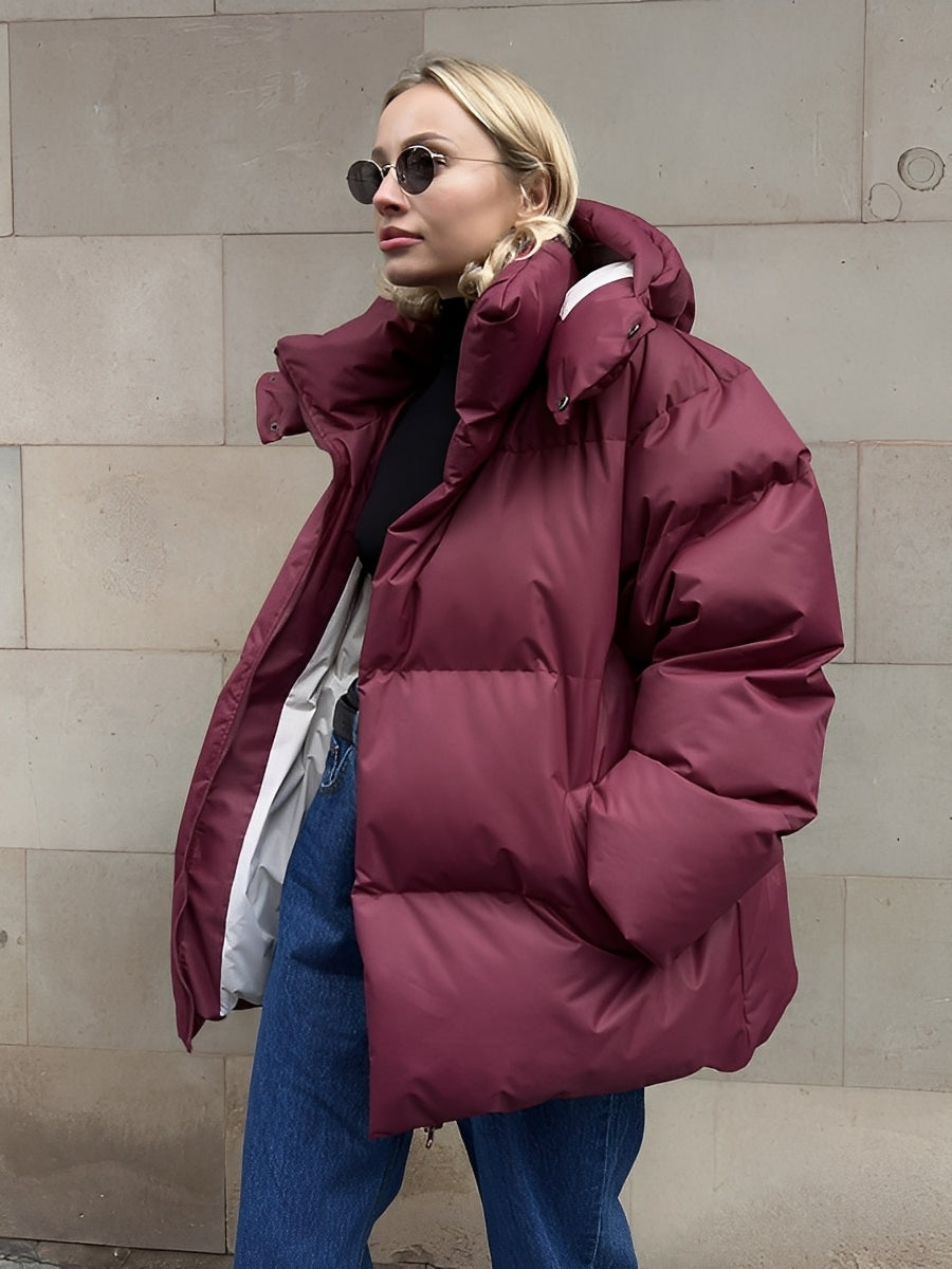 Loreen - Komfortable, warm gefütterte, locker sitzende Damenjacke