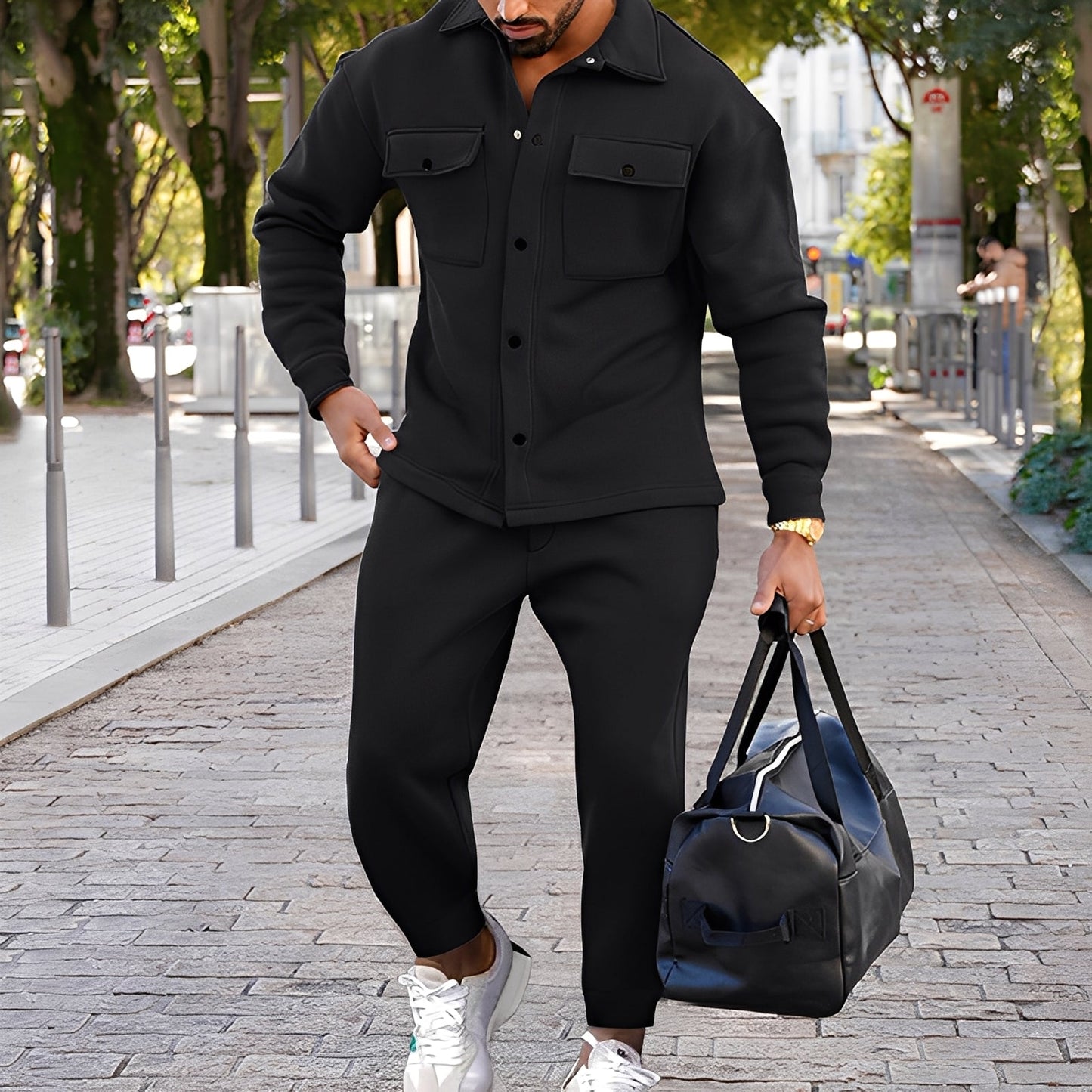 Kent - Schickes Slim-Fit-Set mit Hemd und Hose für Männer