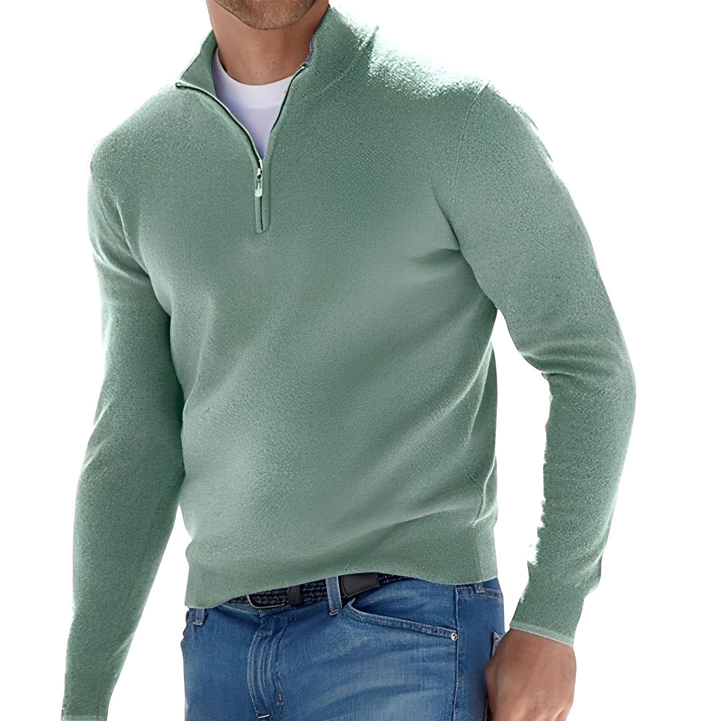 Rufus - Leichte Männerjacke mit Zipper und hohem Kragen