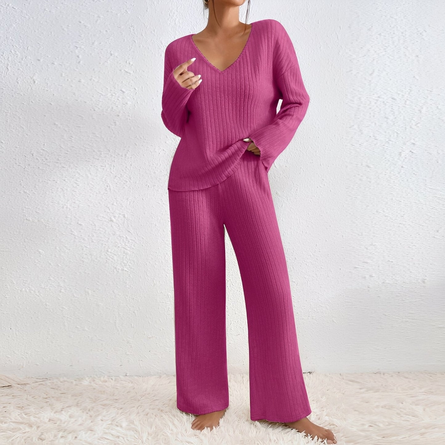 Michele - Bequemes, gestricktes Damen-Lounge-Set