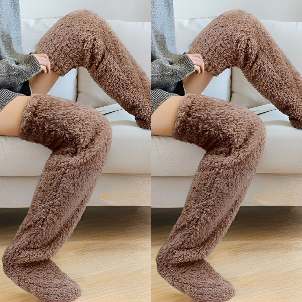Camellia - Kuschelige, kniehohe Wintersocken für Damen