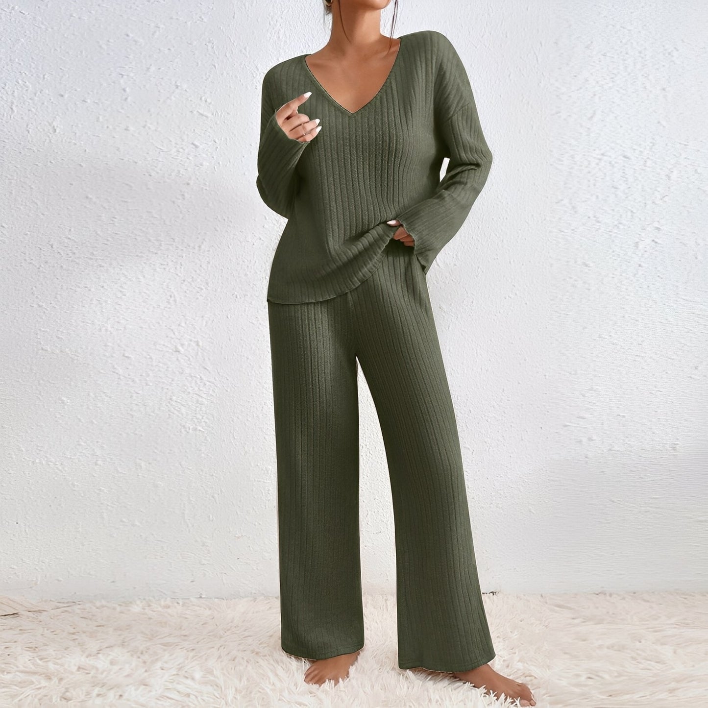 Michele - Bequemes, gestricktes Damen-Lounge-Set