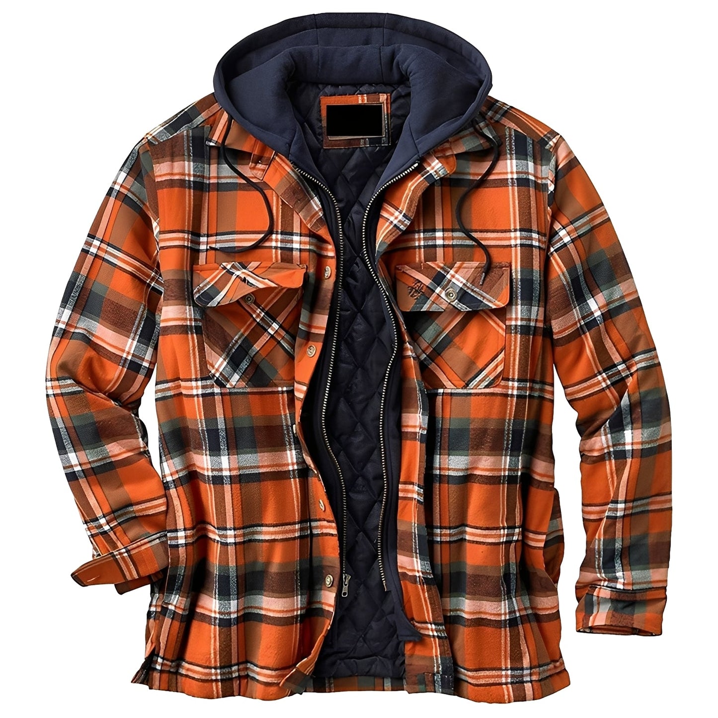 Denzil - Bequeme karierte Flanelljacke für Herren