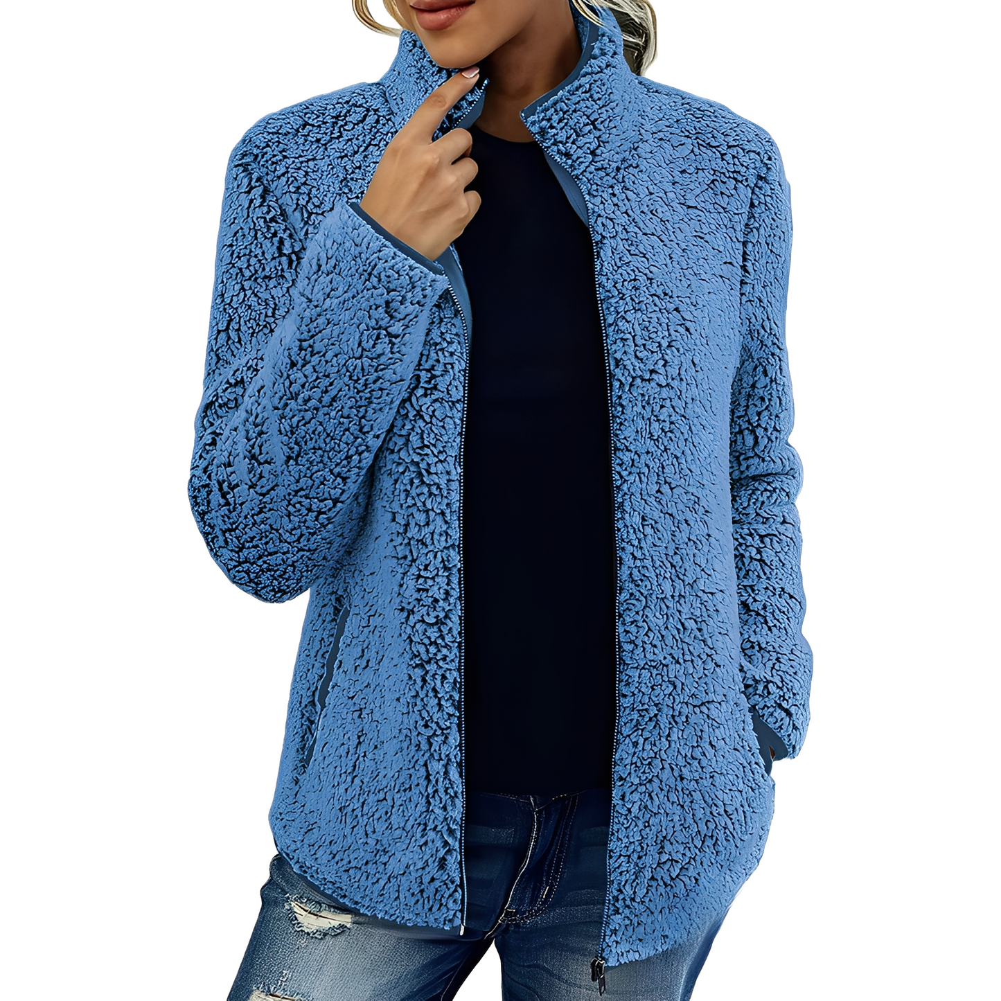 Larissa - Warme und modische Damen-Fleecejacke
