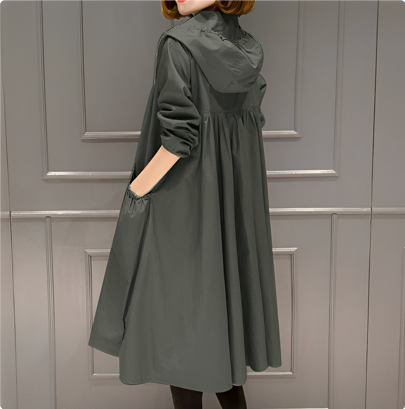 Margarette - Eleganter Damen-Regenmantel mit Kapuze