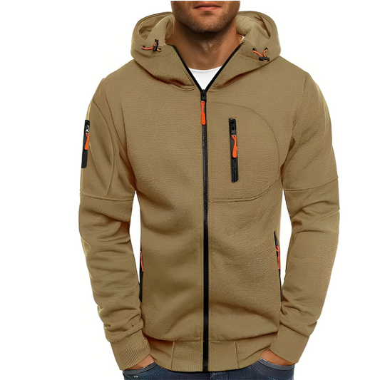 Miller - Bequeme Herrenjacke mit Kapuze und Zipper