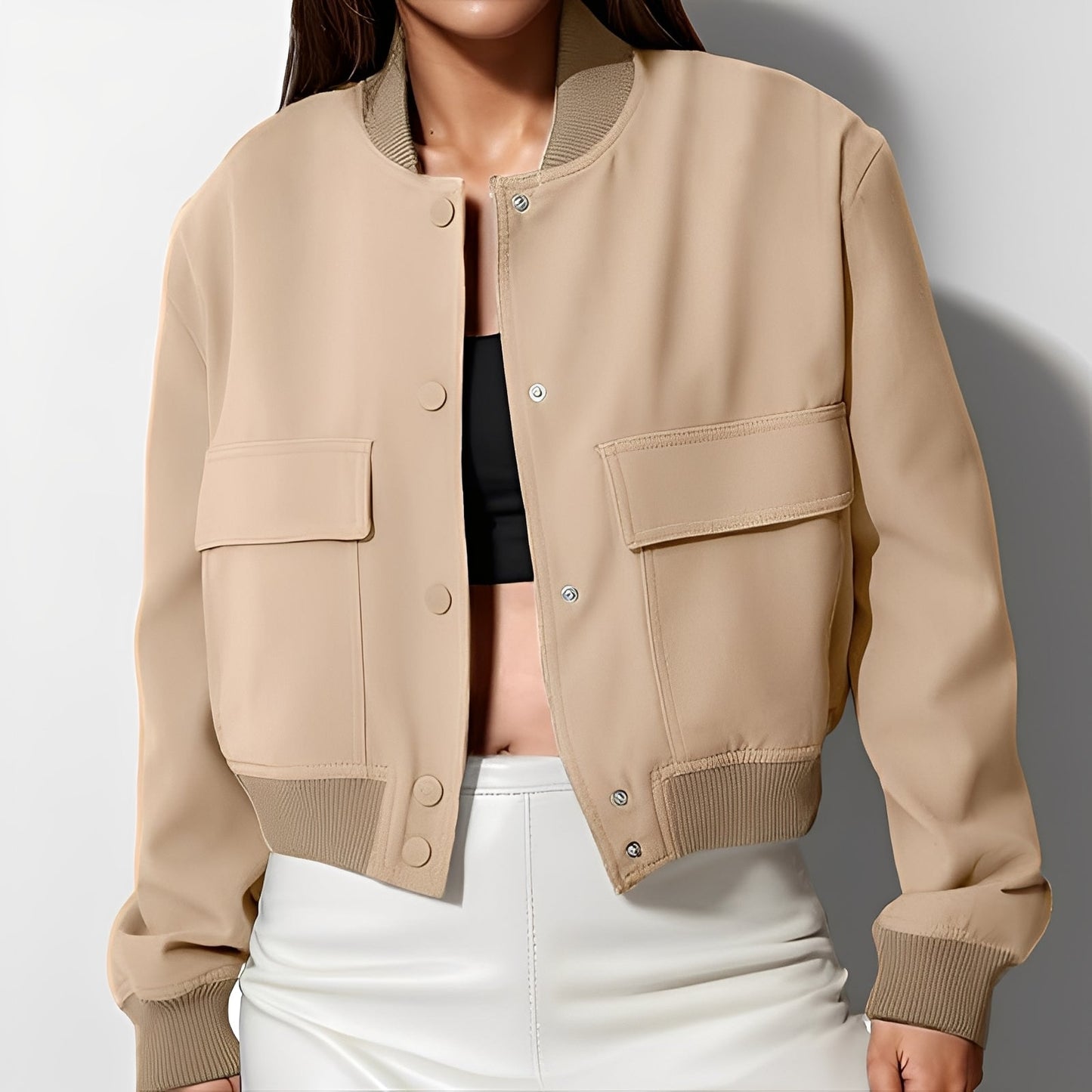 Marva - Bequeme und lockere Damenjacke mit großen Taschen