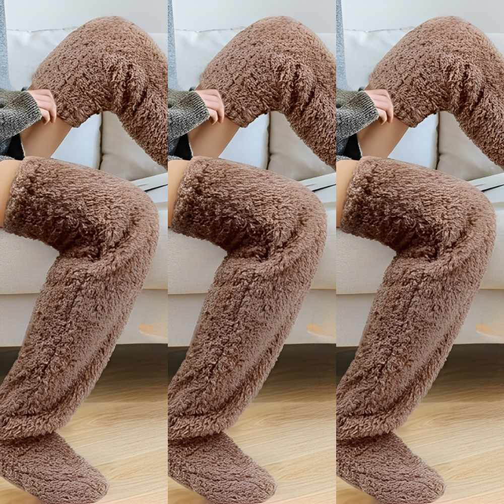 Camellia - Kuschelige, kniehohe Wintersocken für Damen