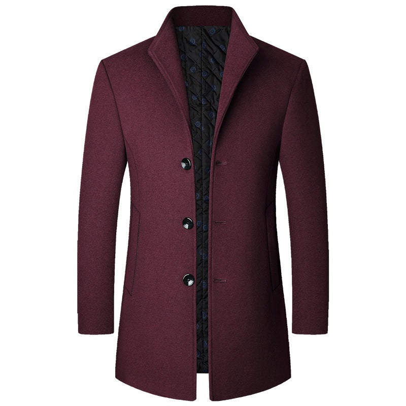 Colson - Eleganter langer Herrenmantel aus Wolle
