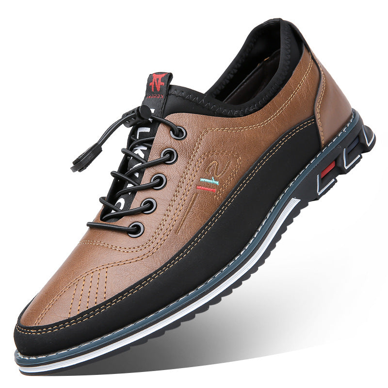 Aaron - Bequeme, rutschfeste Herrenschuhe aus Leder